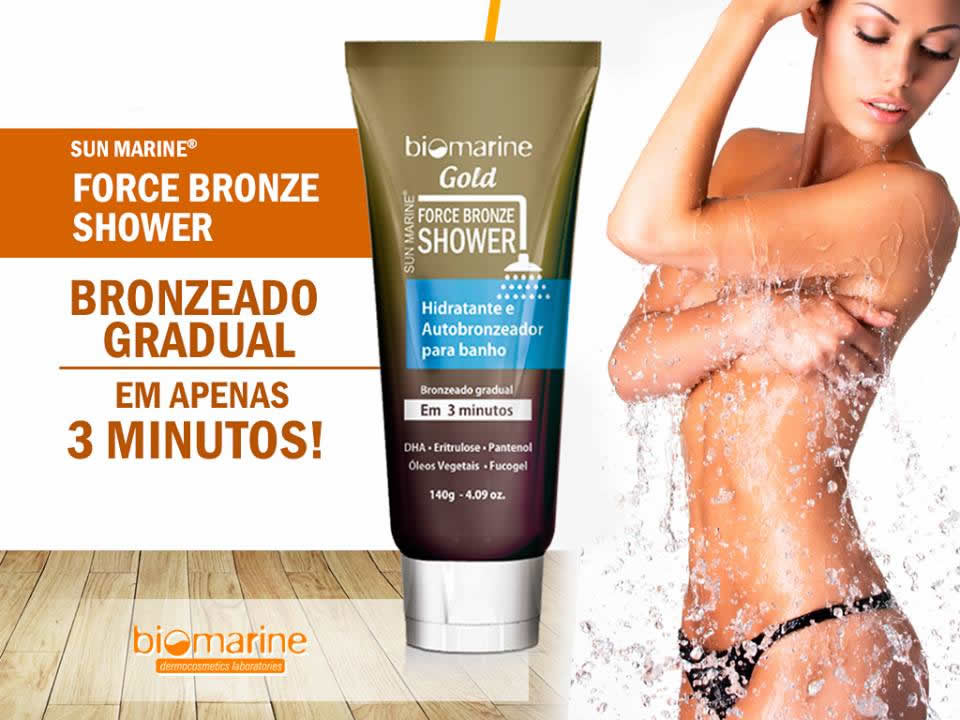 Force Bronze Shower Bronzeador para Banho